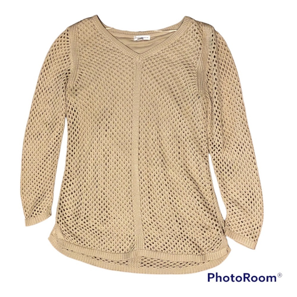 Croft & Barrow Pullover Knit Sweater with Tank Top Lining Size Womens Medium